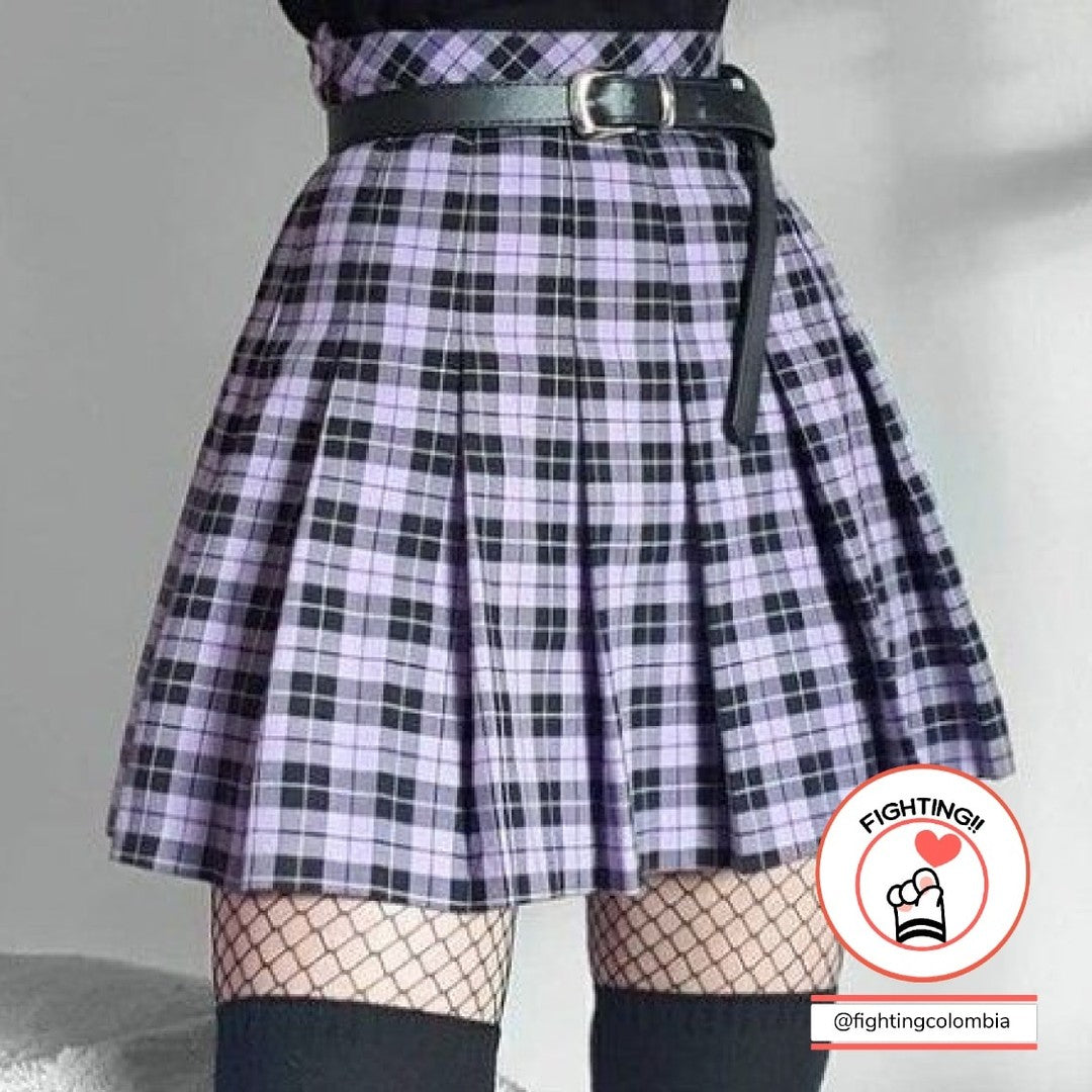 Falda Purple School