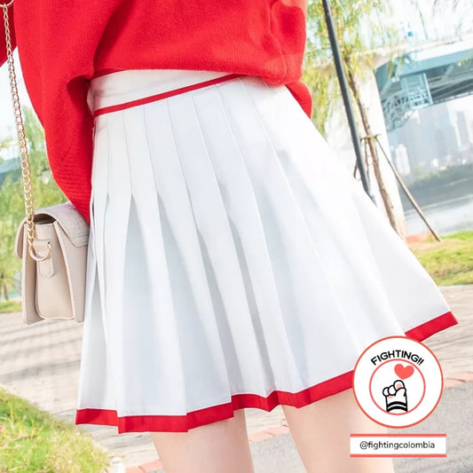 Falda White Pop