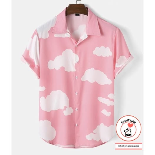 Camisa Rosa Nubes