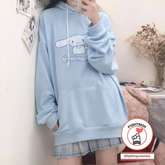 Hoodie Azul Cute