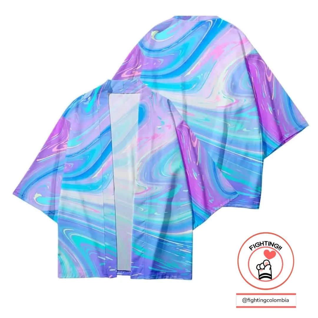 Kimono Purple Wave