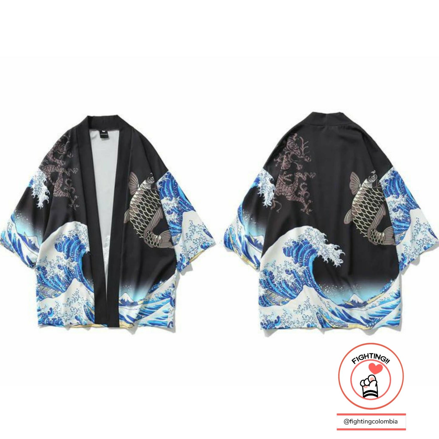 Kimono Koi Waves