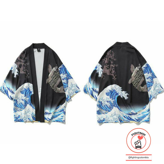 Kimono Koi Waves