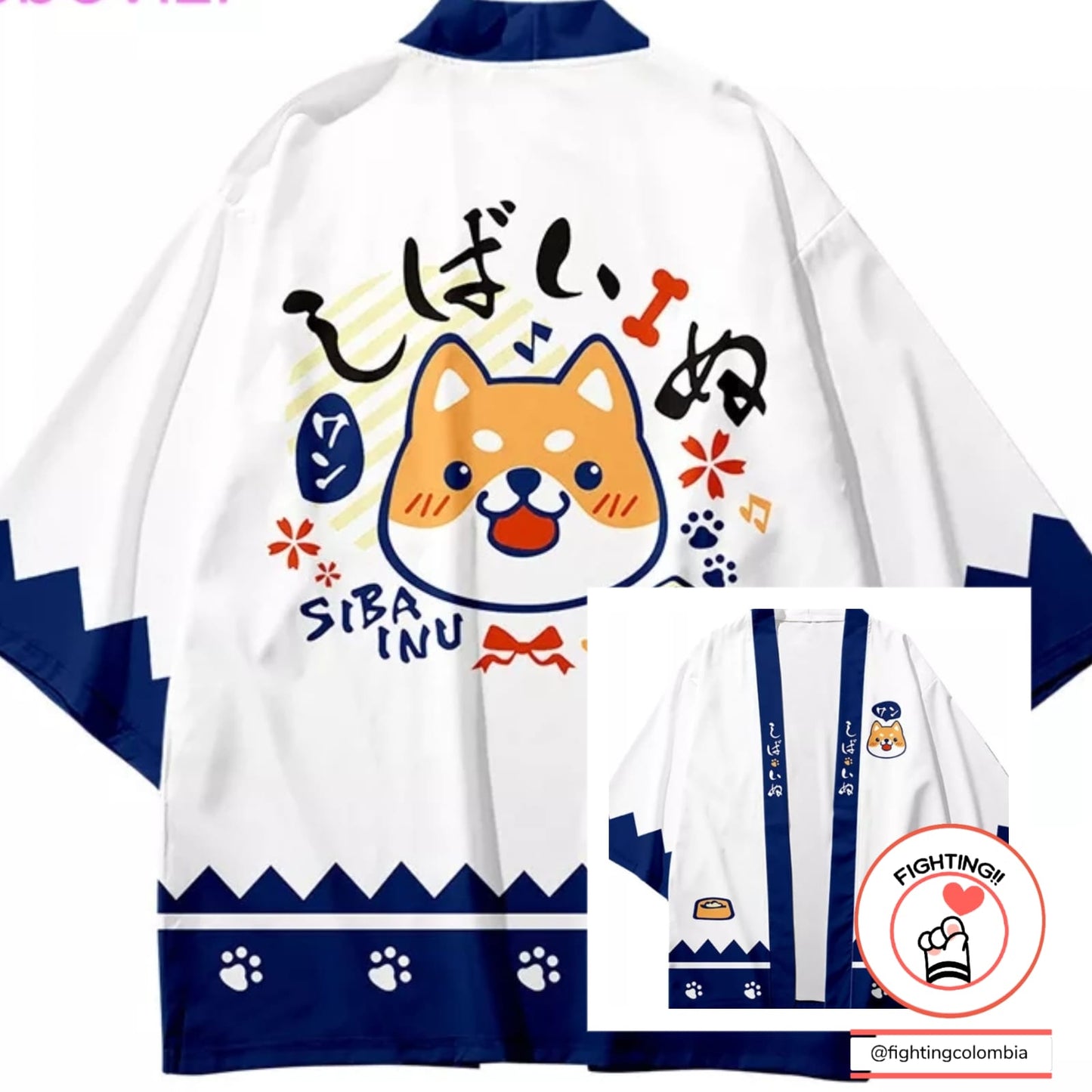 Kimono Shiba Inu Blanco