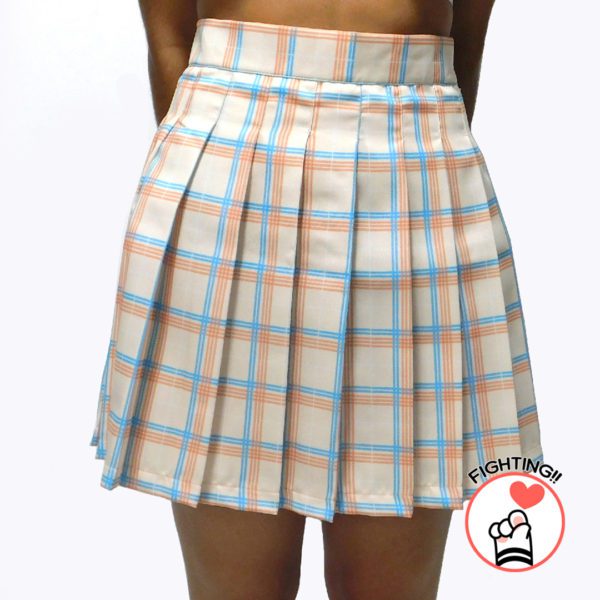 Falda Escocesa Beige Azul