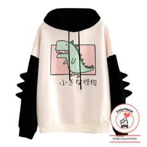 Hoodie Dino Escamas Negras