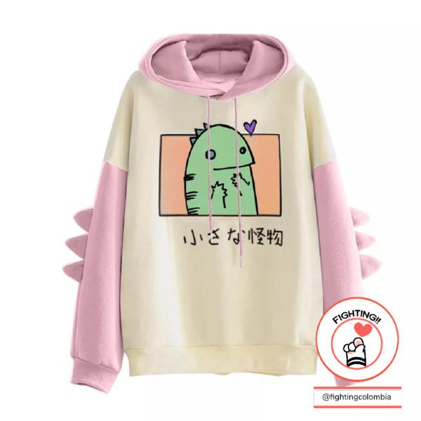 Hoodie Dino Face Amor