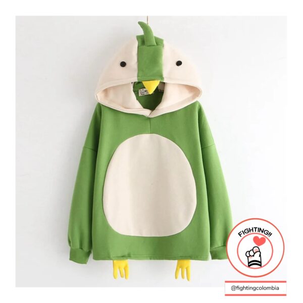 Hoodie Pollito Verde