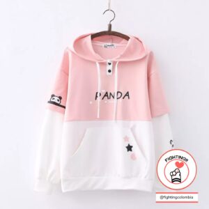 Hoodie-Panda-Rosa