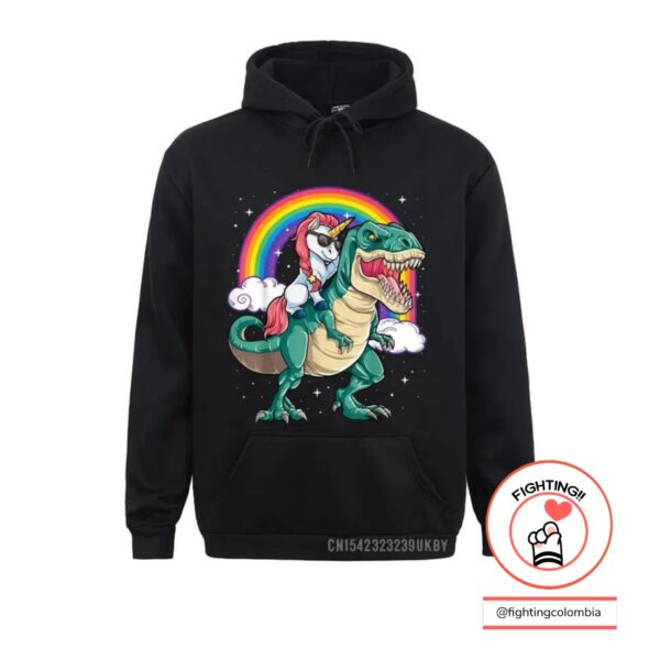 unicornio con dinosaurio