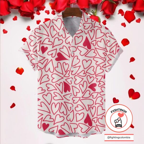 Camisa Corazones Rojos