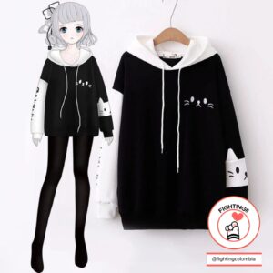 Hoodie Gatito Negro