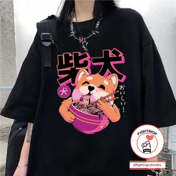 Camiseta Shiba Inu Negra